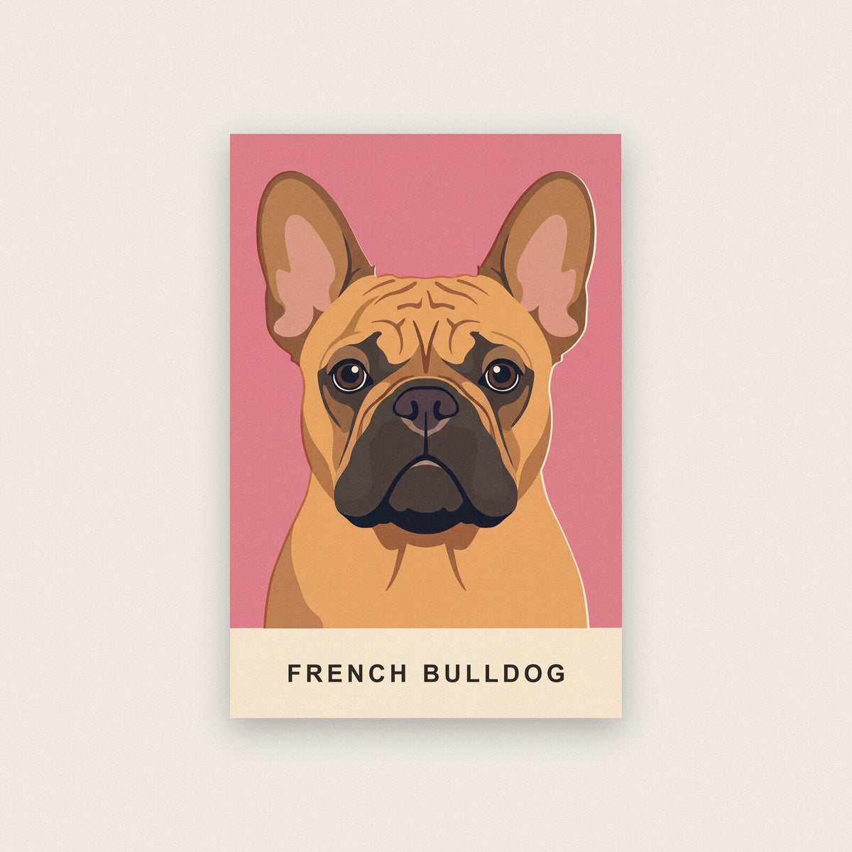 French Bulldog Dog Portrait Art Print