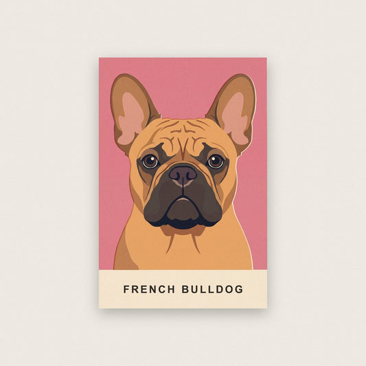 French Bulldog Dog Portrait Art Print