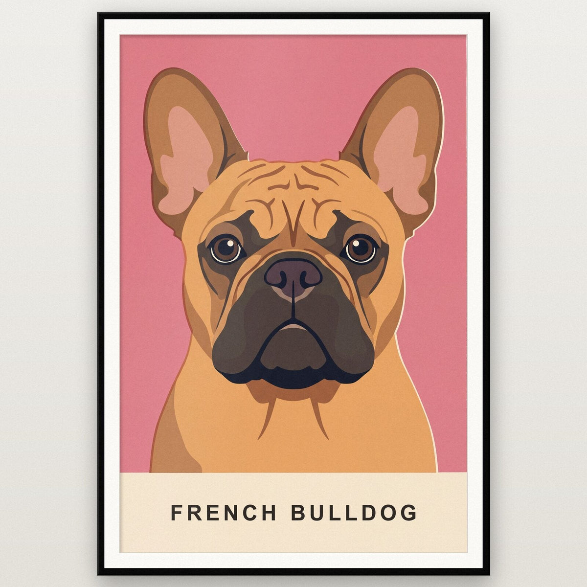 French Bulldog Dog Portrait Art Print