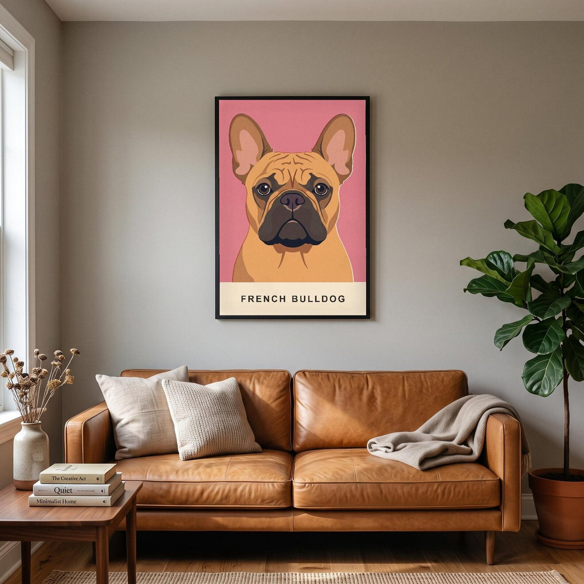 French Bulldog Dog Portrait Art Print
