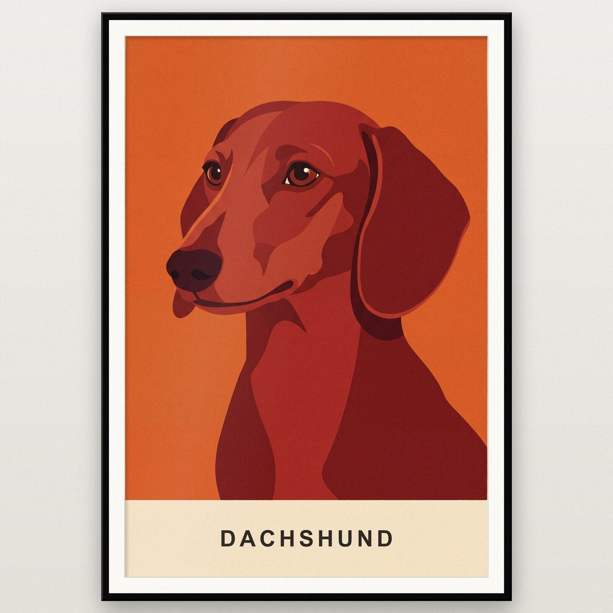 Dachshund Dog Portrait Art Print