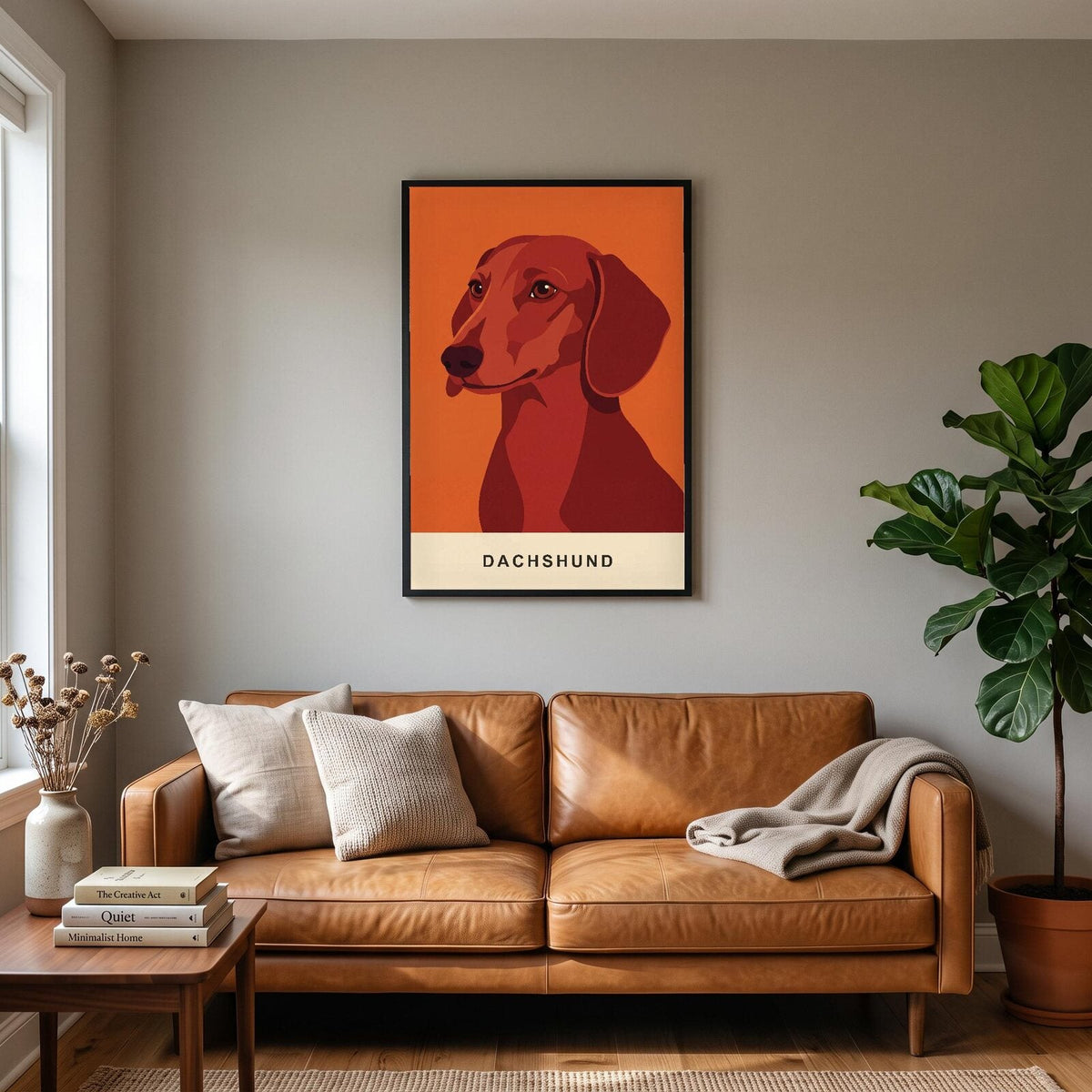 Dachshund Dog Portrait Art Print
