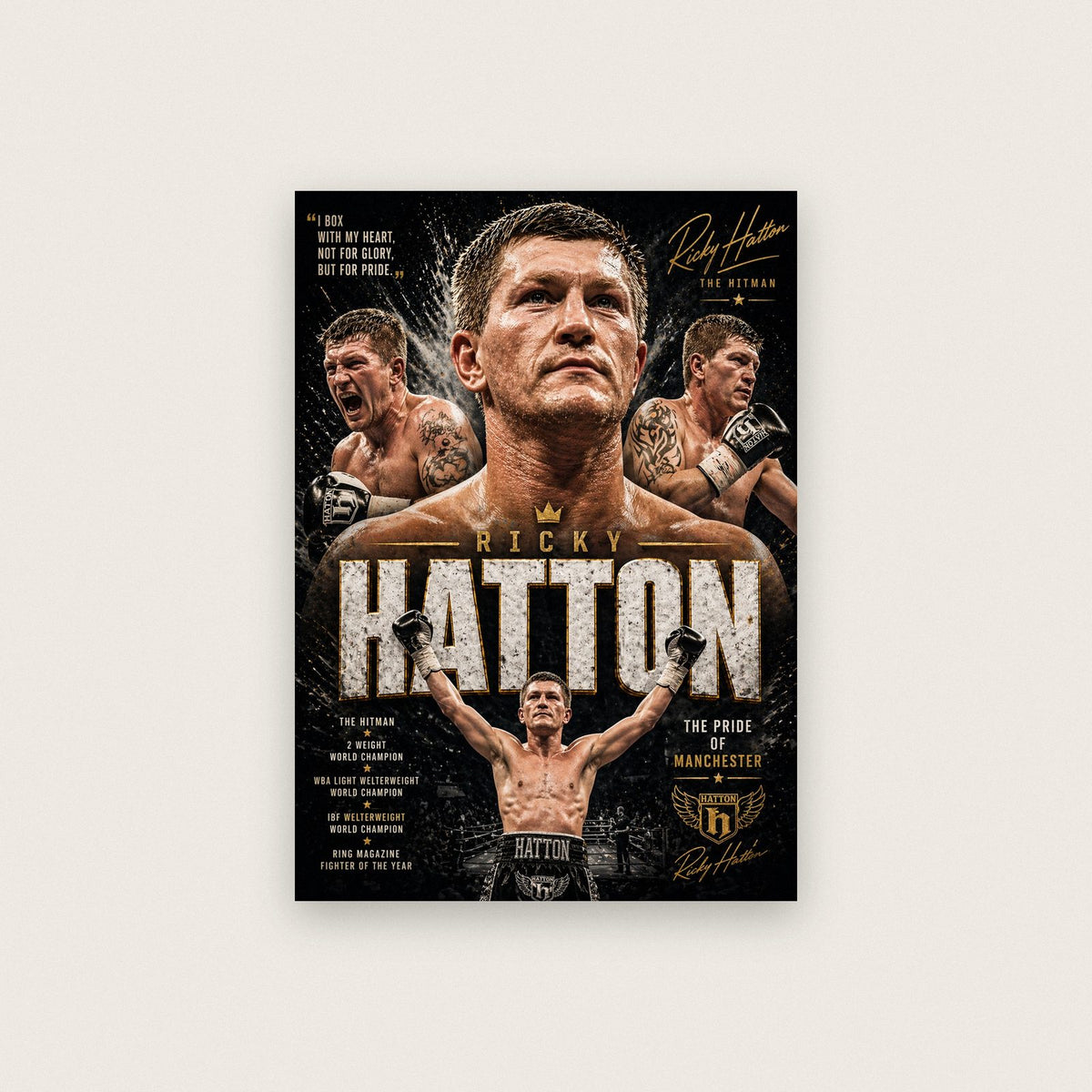 Mayweather vs Hatton Boxing Print Duo Pack