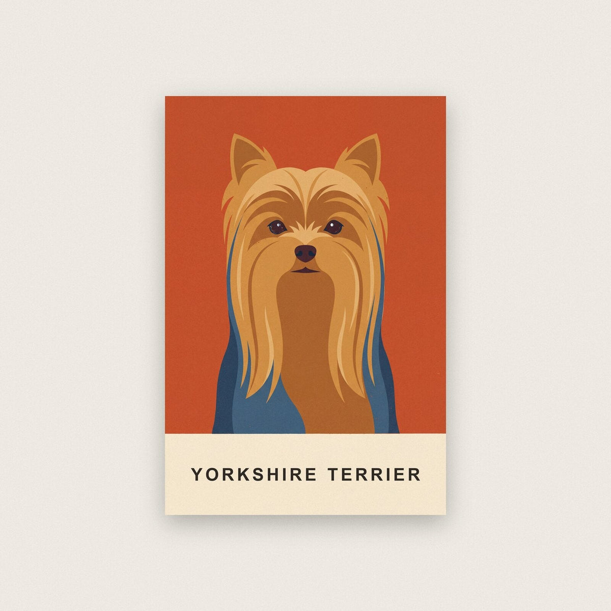Yorkshire Terrier Dog Portrait Art Print