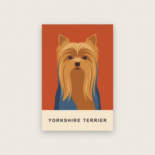 Yorkshire Terrier Dog Portrait Art Print