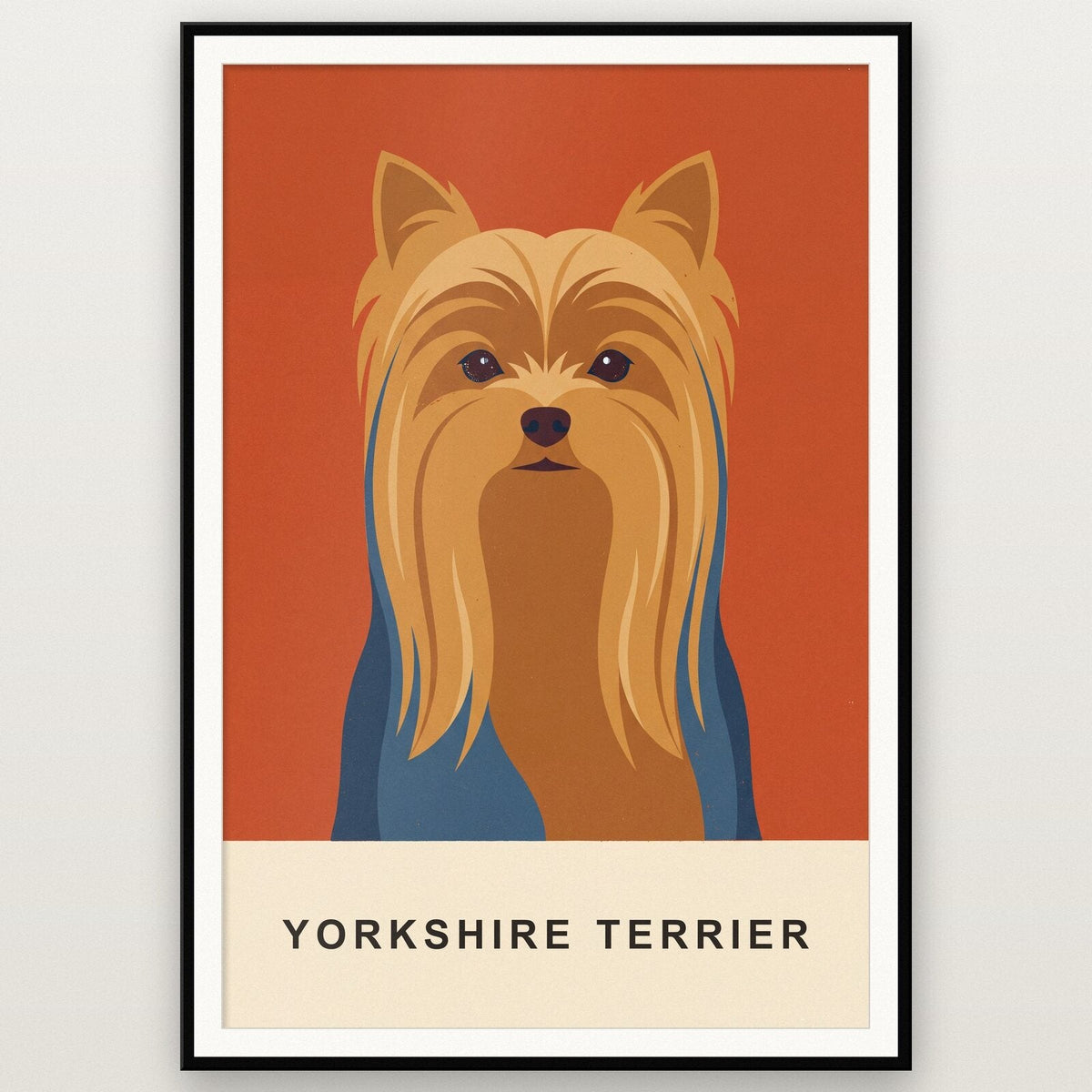 Yorkshire Terrier Dog Portrait Art Print