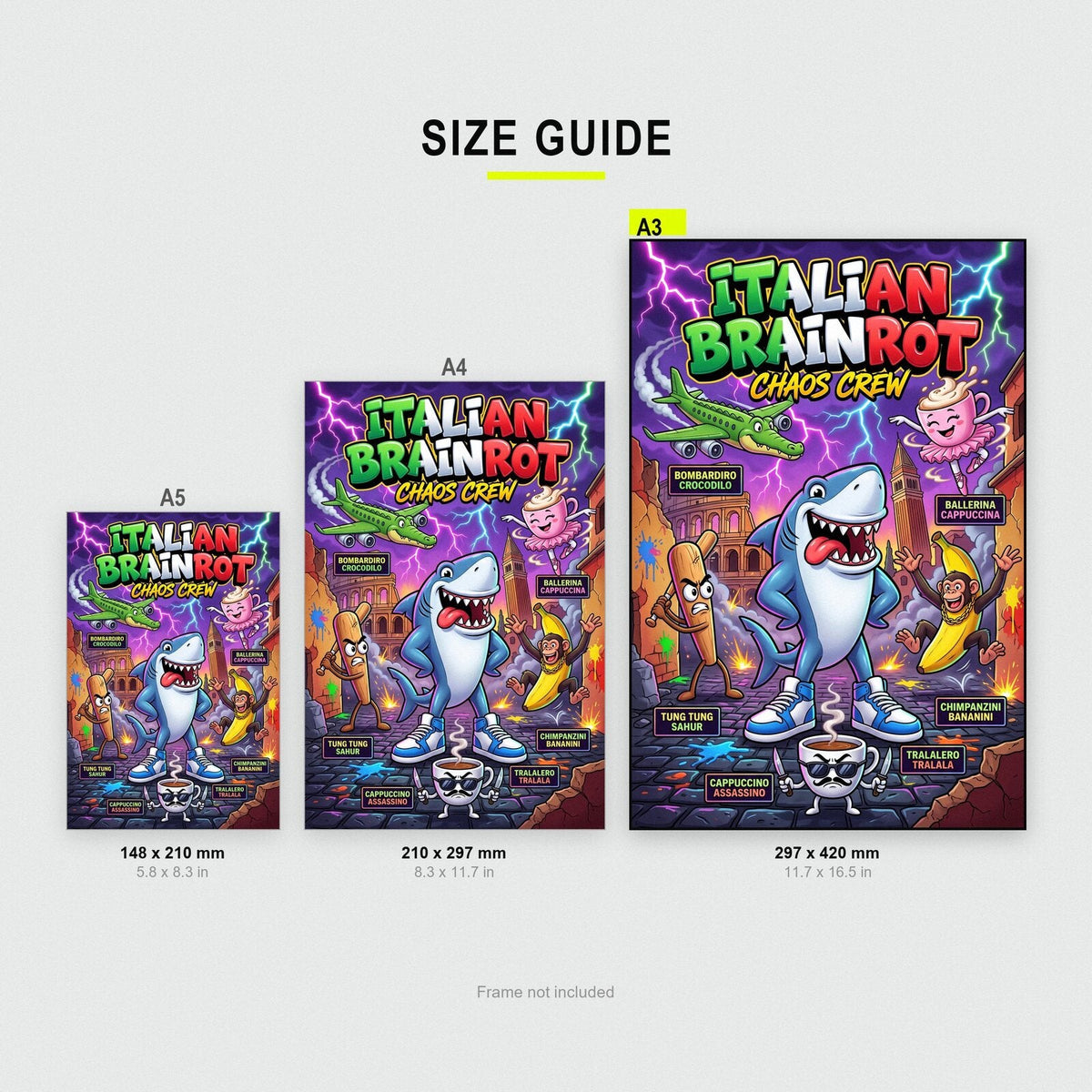 Chaos Crew Italian Brainrot Poster