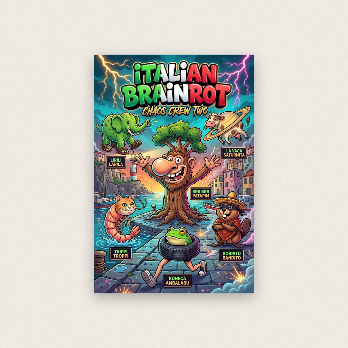 Chaos Crew Two Italian Brainrot Poster
