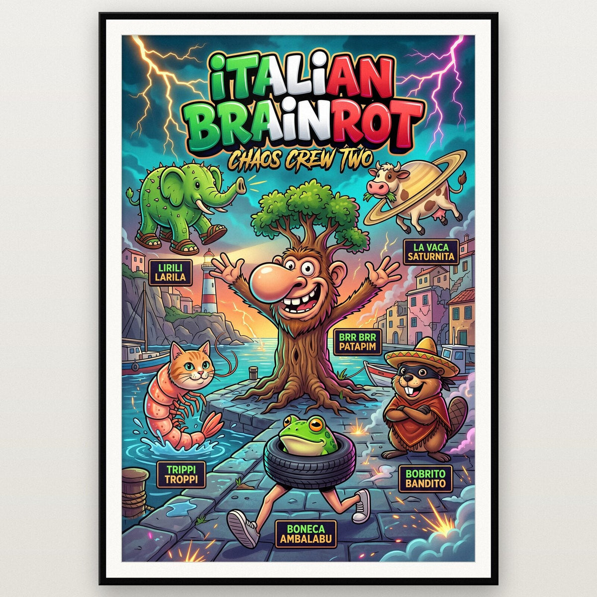 Chaos Crew Two Italian Brainrot Poster