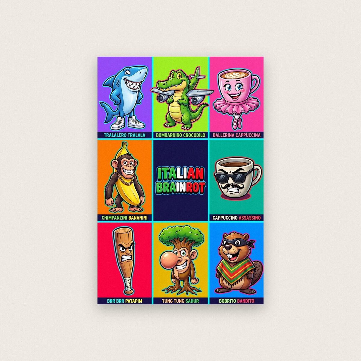 Roster Italian Brainrot Poster