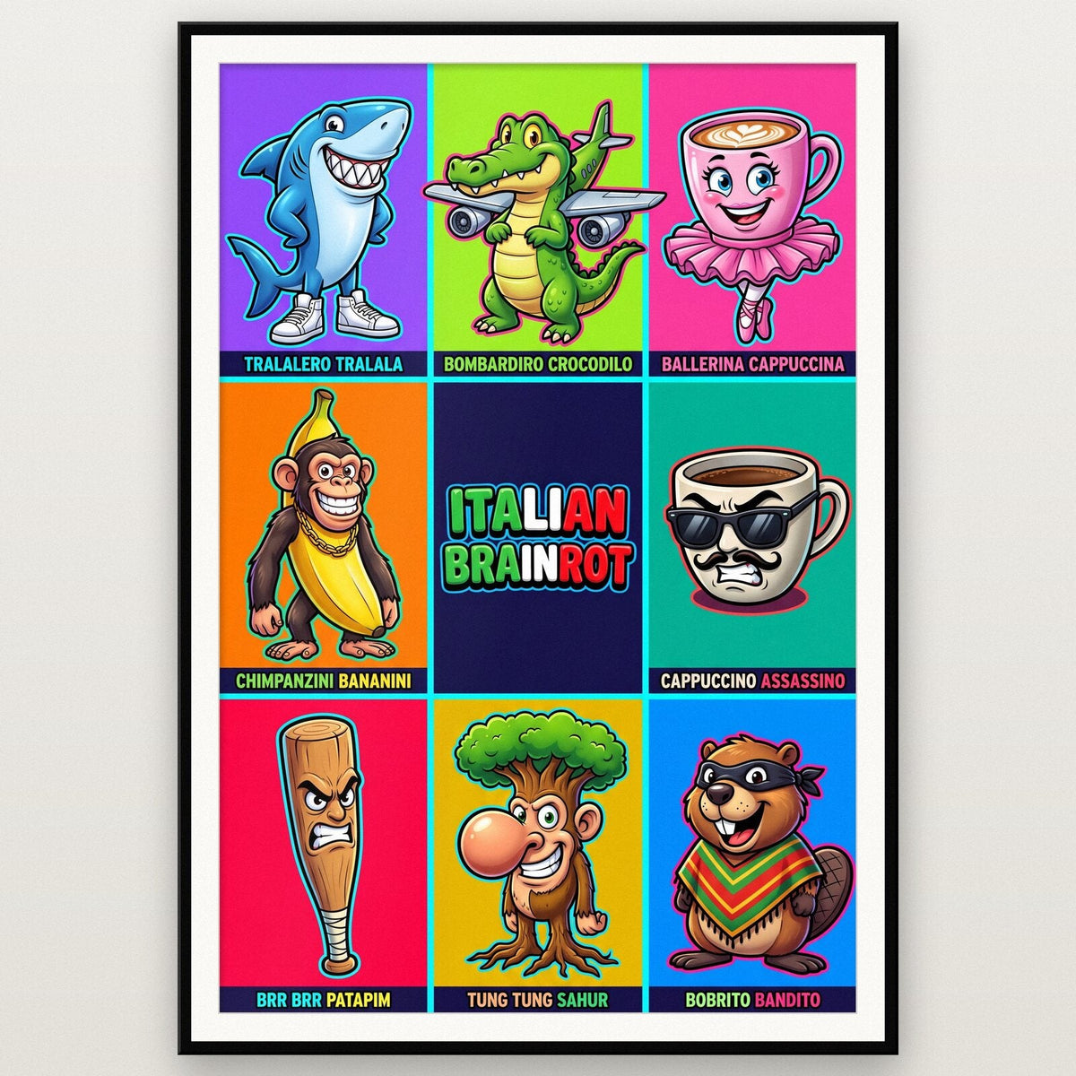 Roster Italian Brainrot Poster