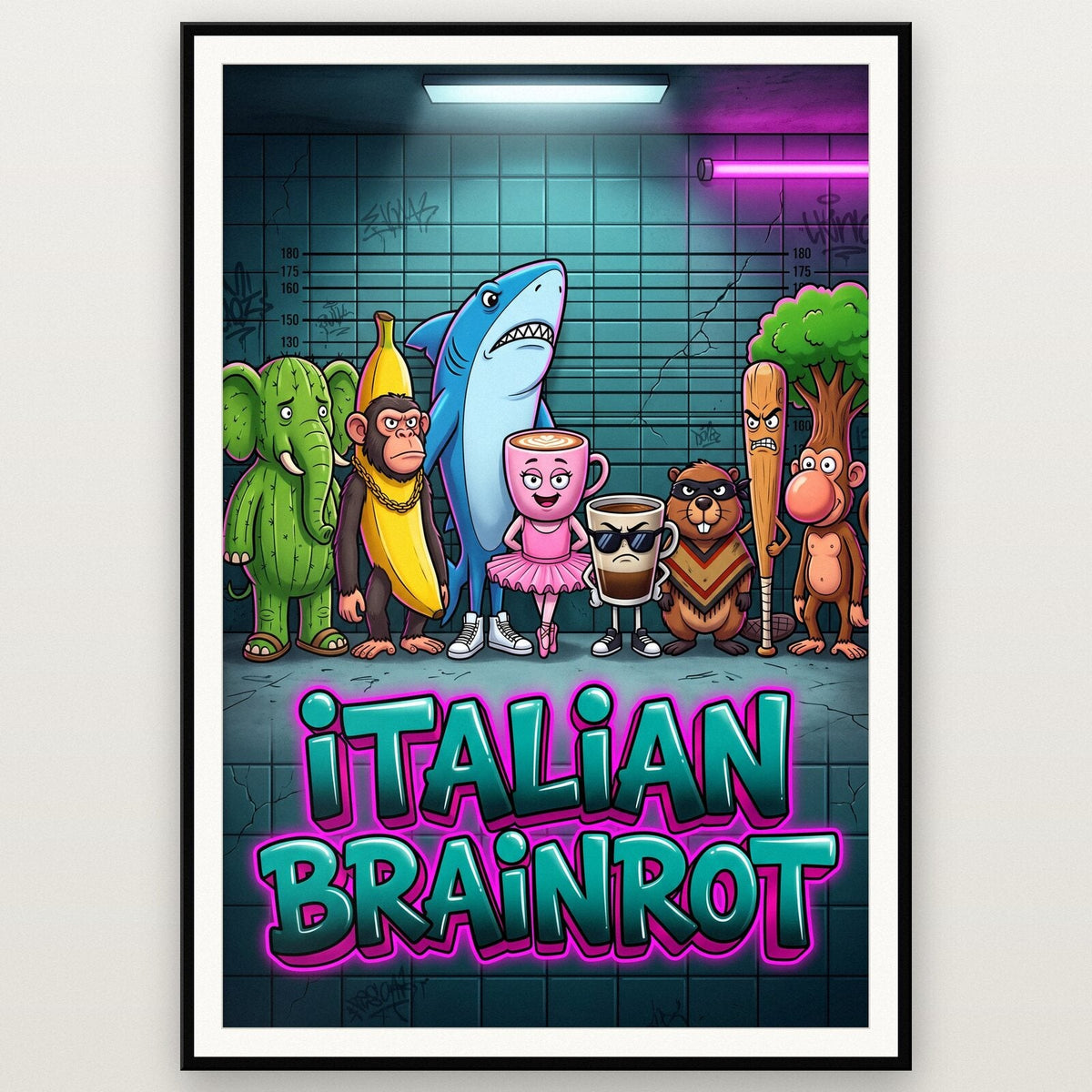 Lineup Italian Brainrot Poster