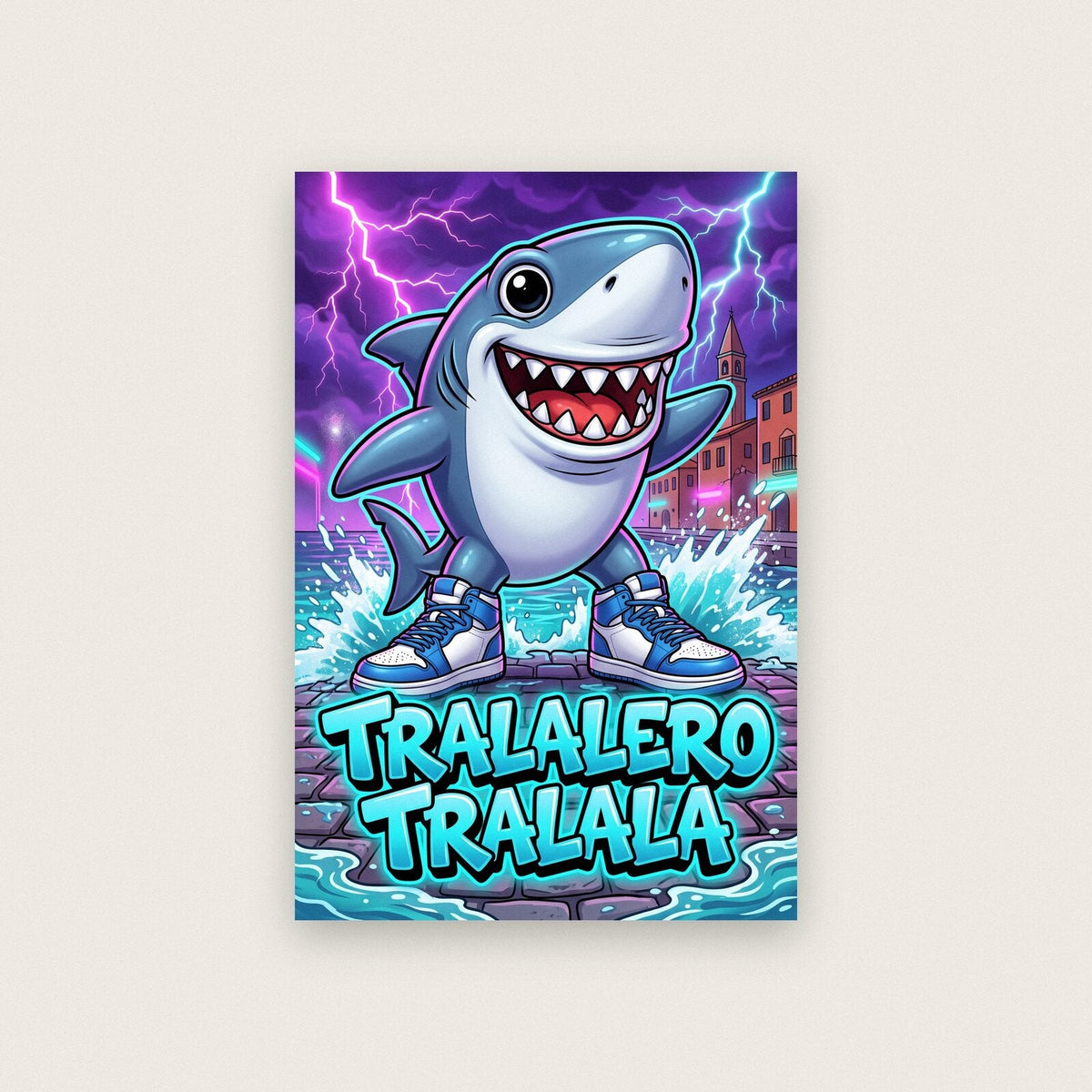 Tralalero Tralala Italian Brainrot Poster
