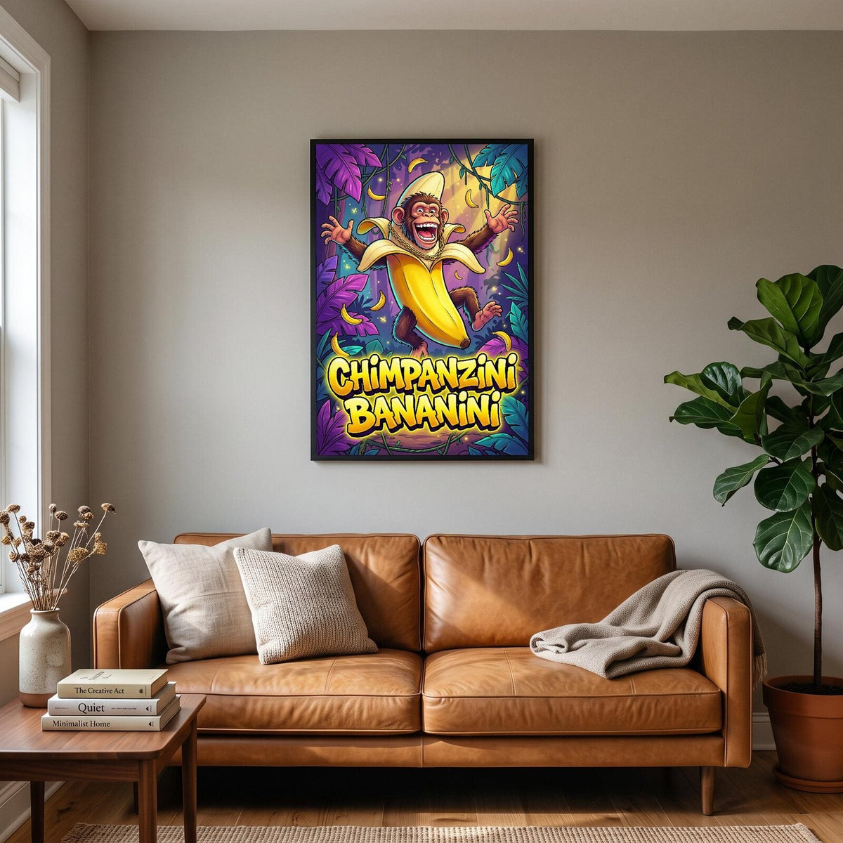 Chimpanzini Bananini Italian Brainrot Poster