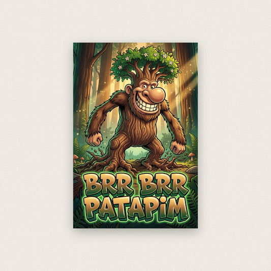 Brr Brr Patapim Italian Brainrot Poster