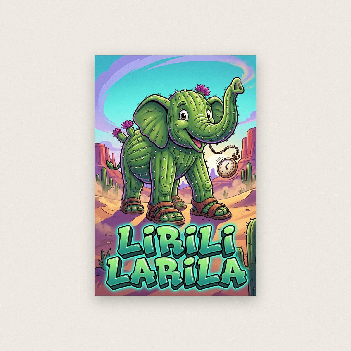 Lirili Larila Italian Brainrot Poster