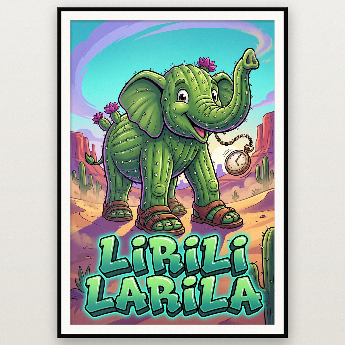 Lirili Larila Italian Brainrot Poster