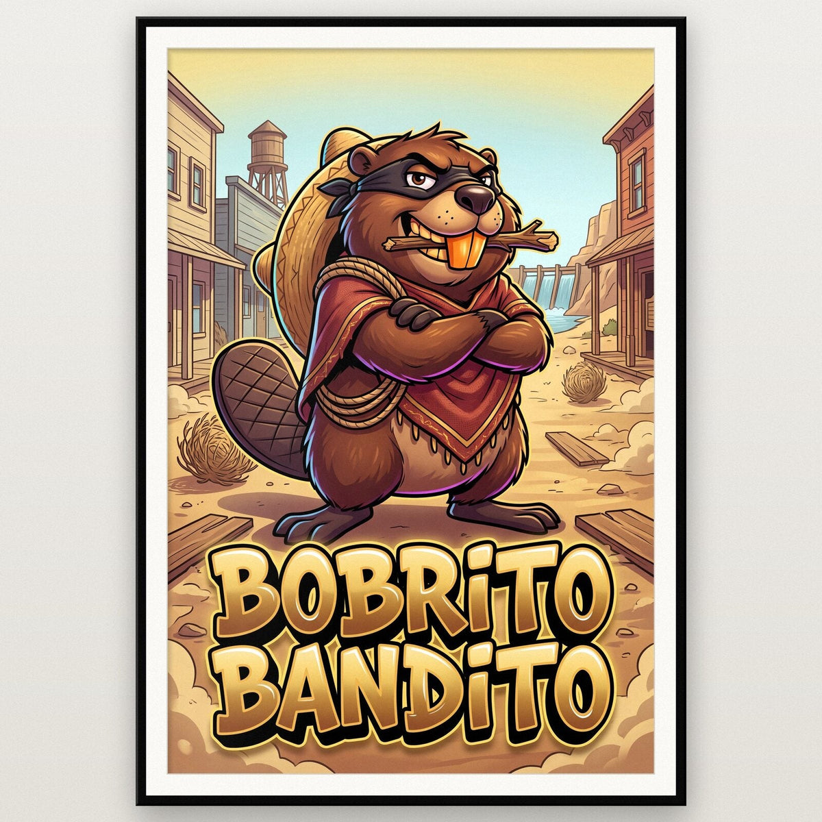 Bobrito Bandito Italian Brainrot Poster
