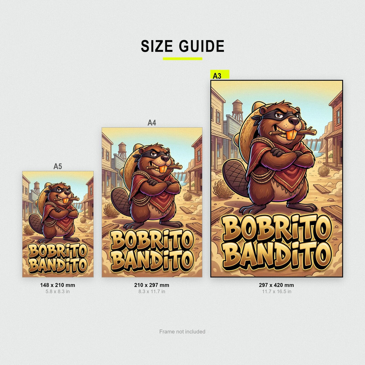 Bobrito Bandito Italian Brainrot Poster
