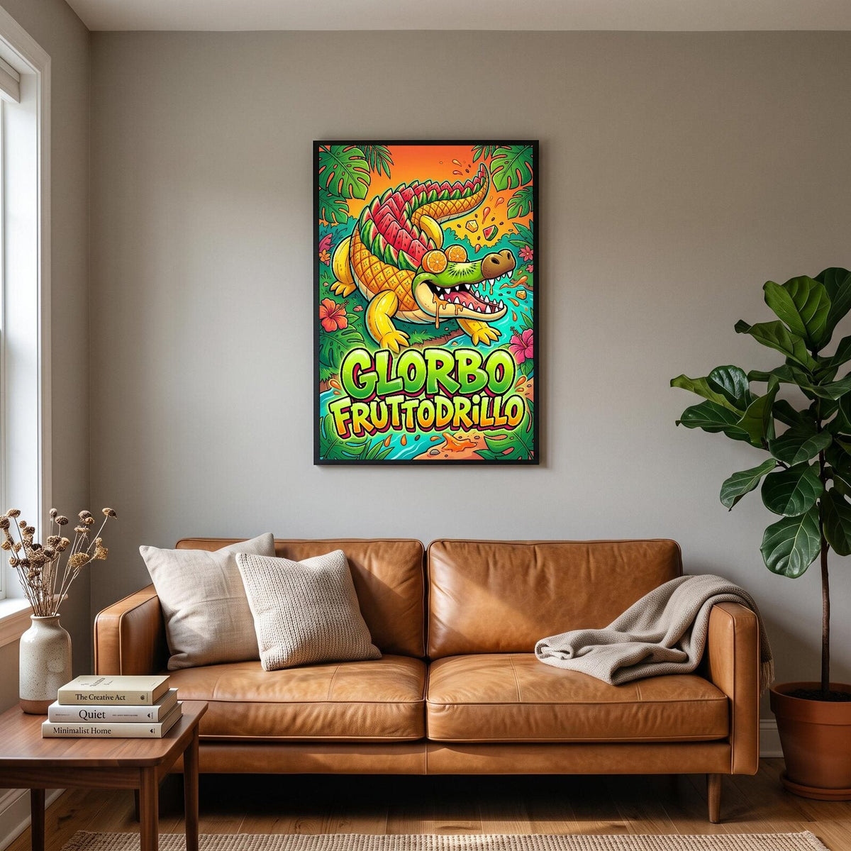 Glorbo Fruttodrillo Italian Brainrot Poster