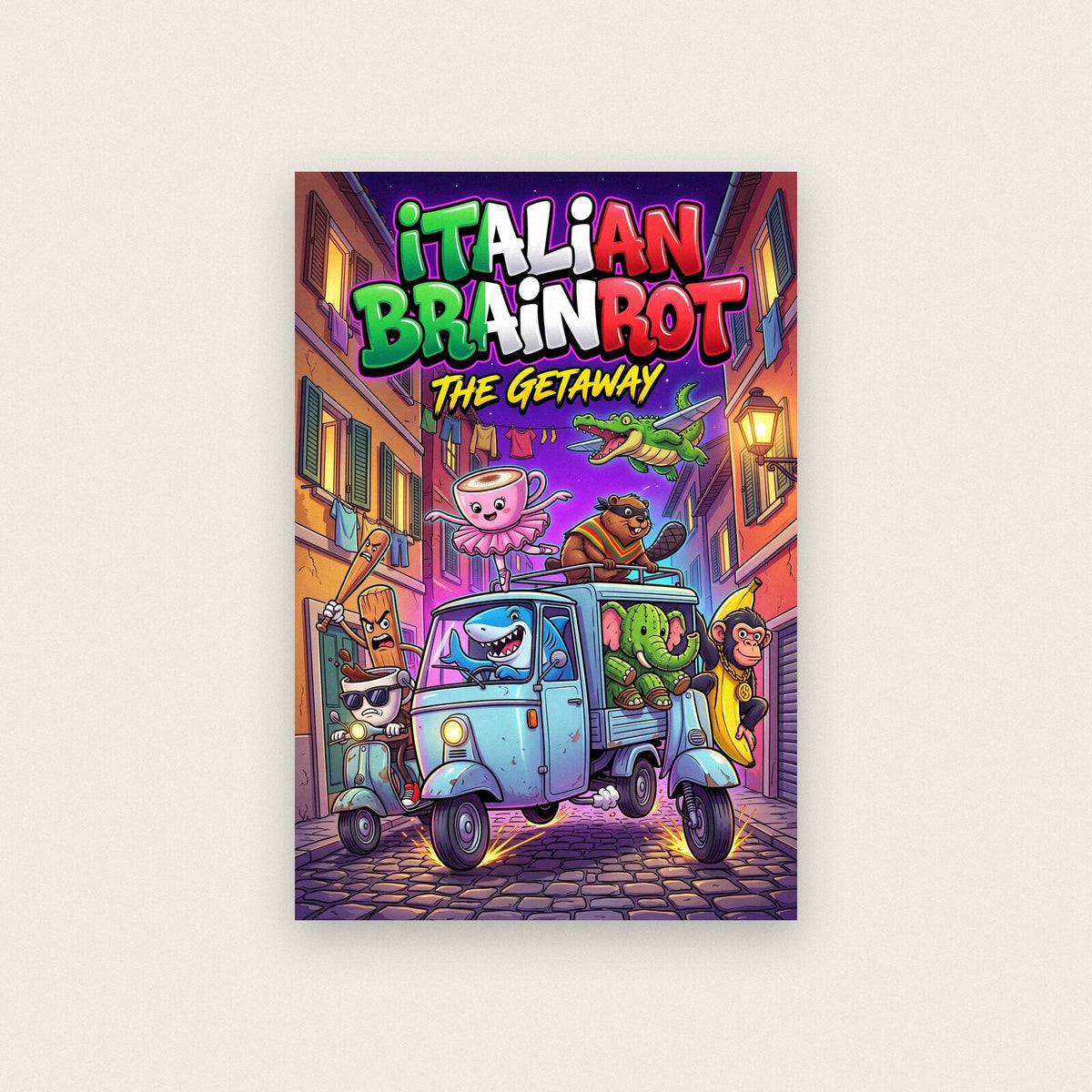 The Getaway Italian Brainrot Poster