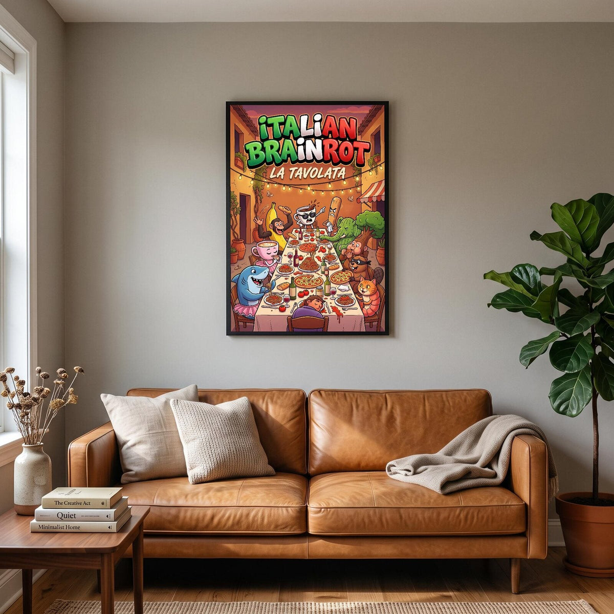 La Tavolata Italian Brainrot Poster