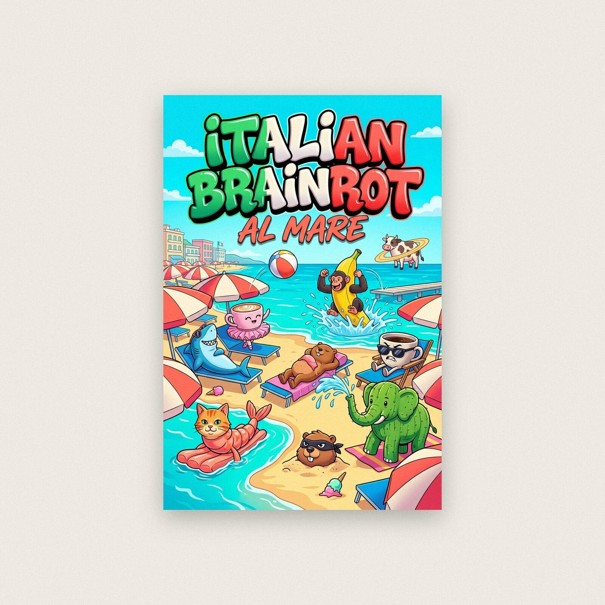 Al Mare Italian Brainrot Poster