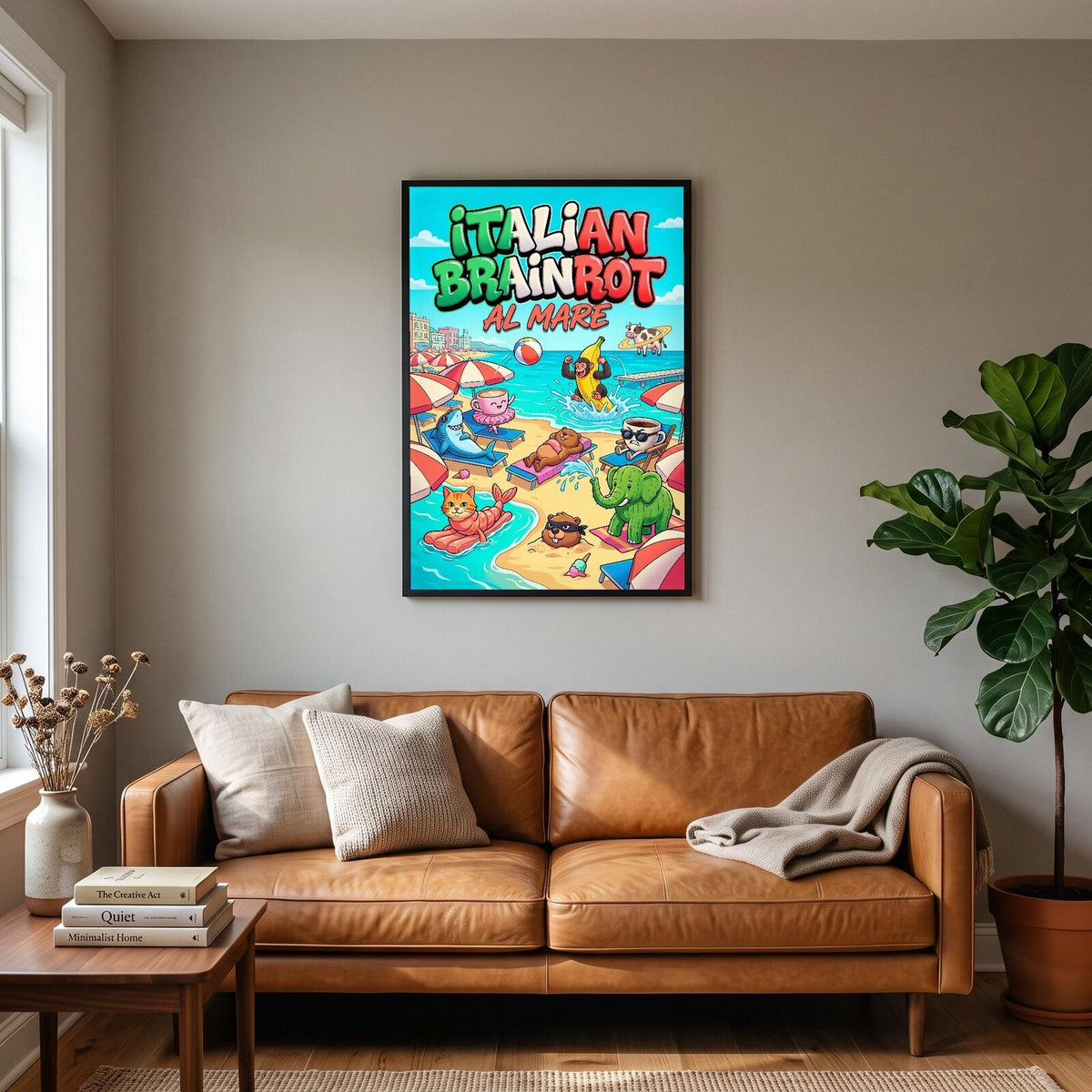 Al Mare Italian Brainrot Poster