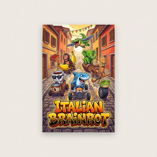 The Race Italian Brainrot Poster