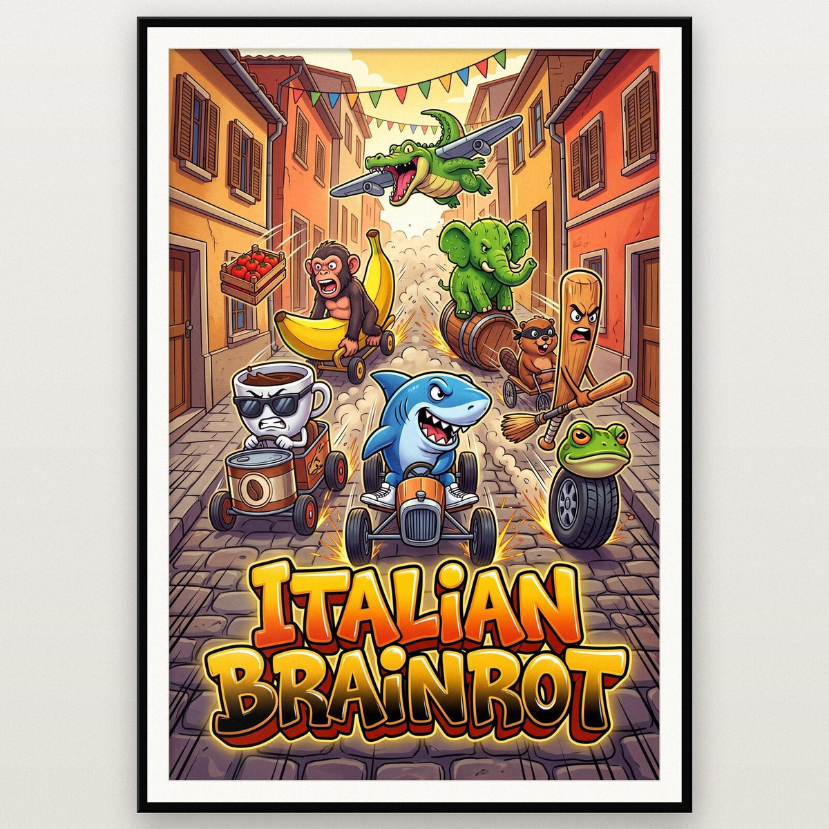 The Race Italian Brainrot Poster