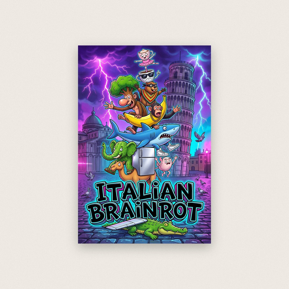 The Tower Italian Brainrot Poster
