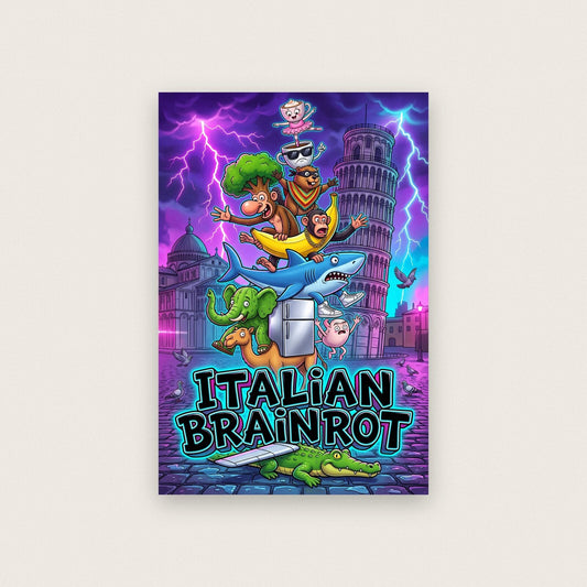 The Tower Italian Brainrot Poster