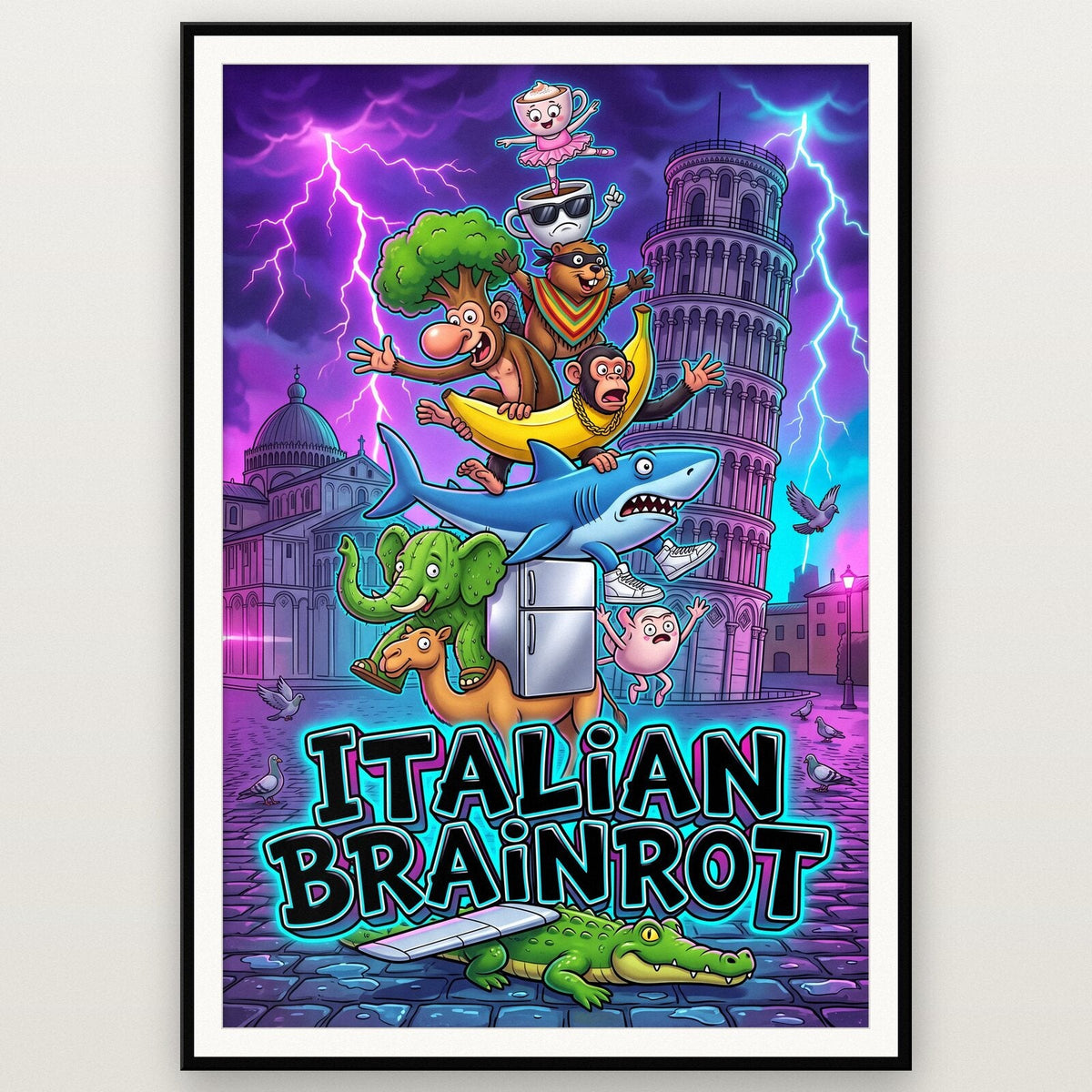 The Tower Italian Brainrot Poster