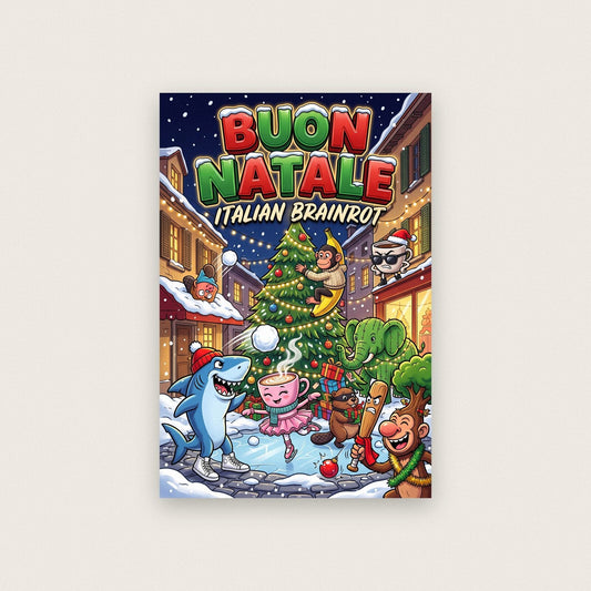 Buon Natale Italian Brainrot Poster