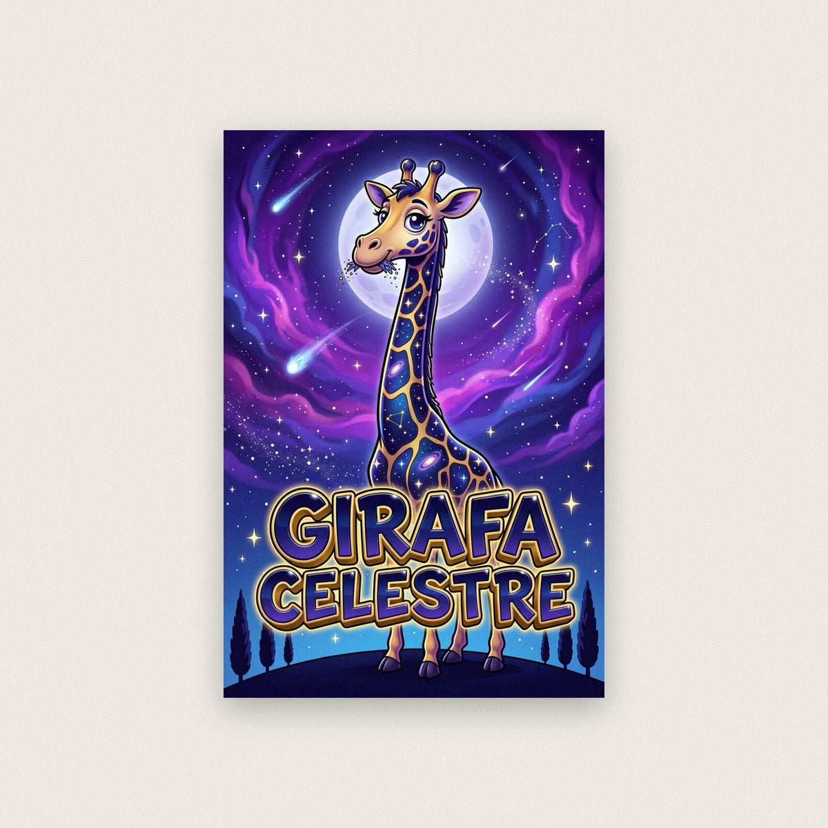 Girafa Celestre Italian Brainrot Poster