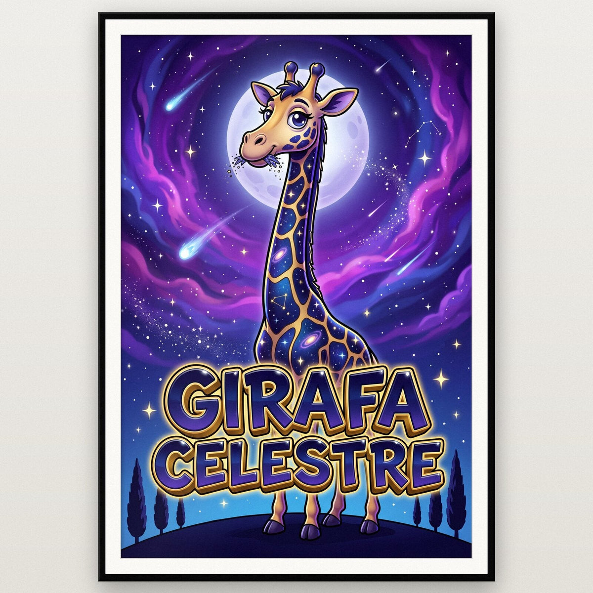 Girafa Celestre Italian Brainrot Poster