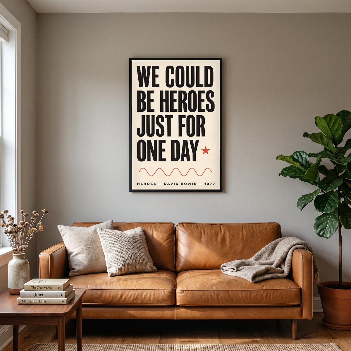 We Could Be Heroes Lyrics Print