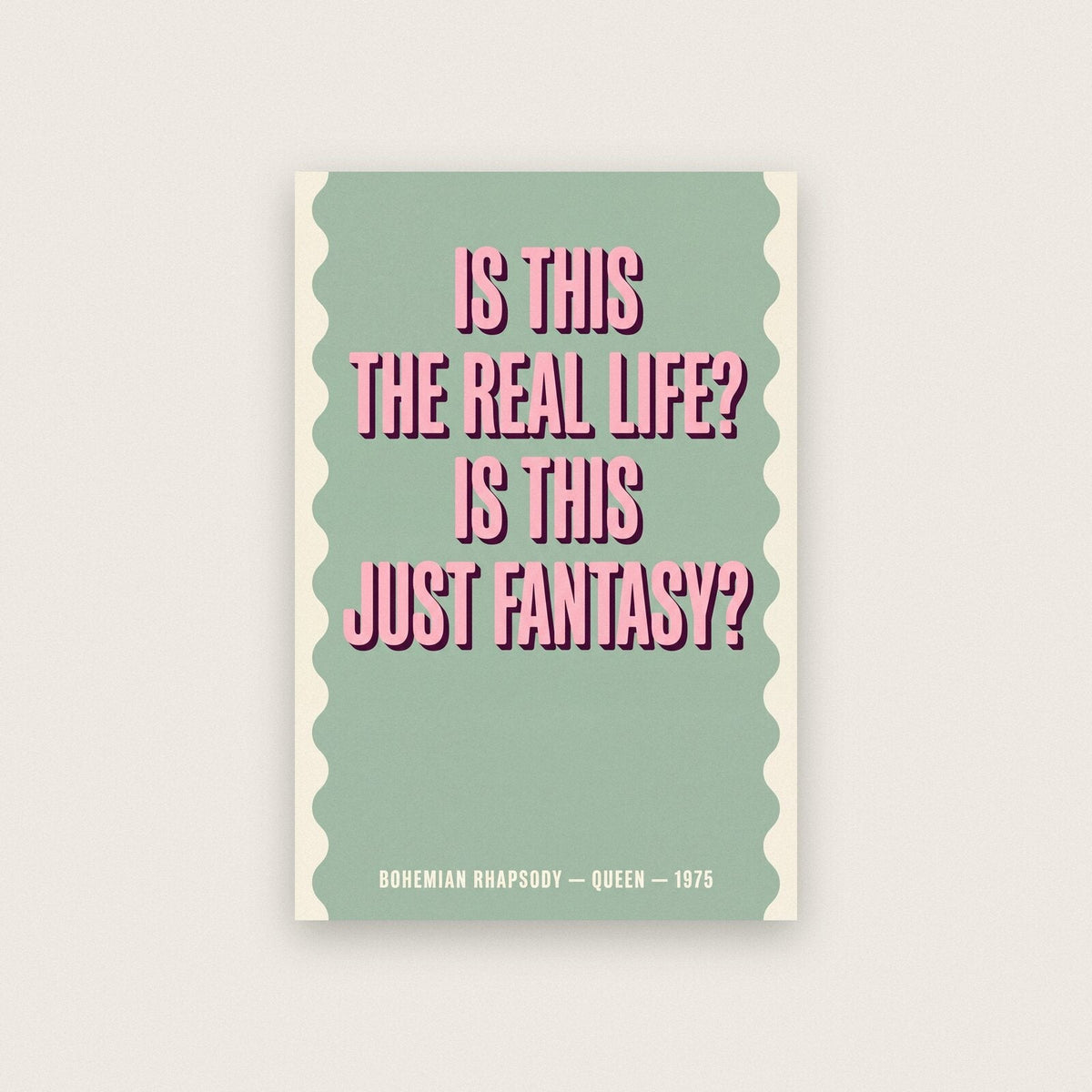 Is This The Real Life Lyrics Print