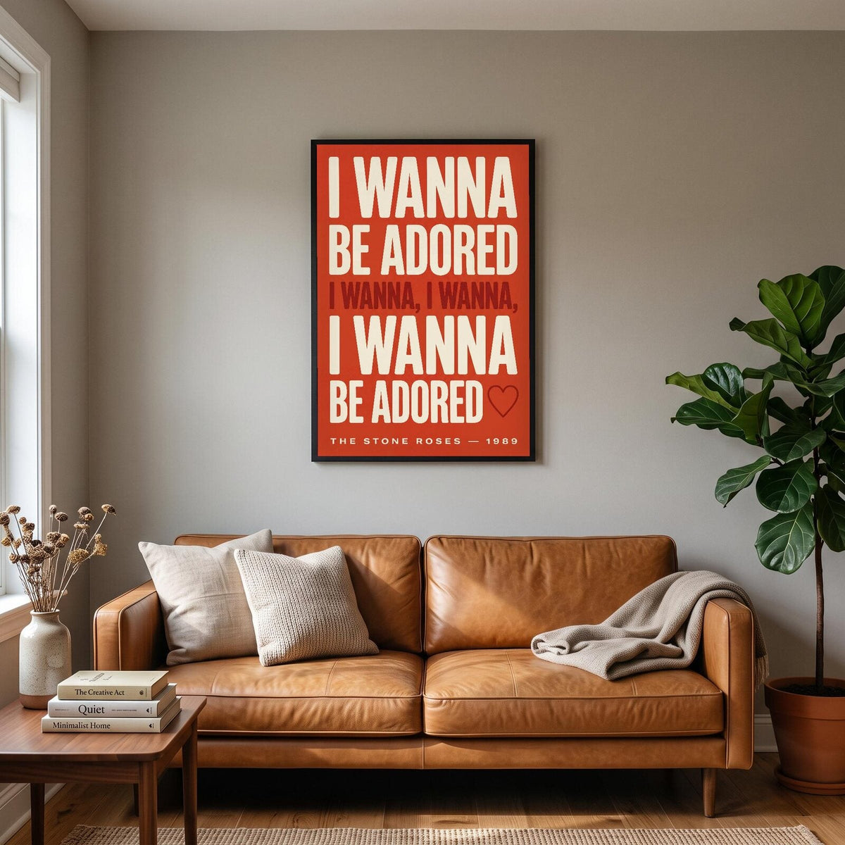 I Wanna I Wanna Be Adored Lyrics Print