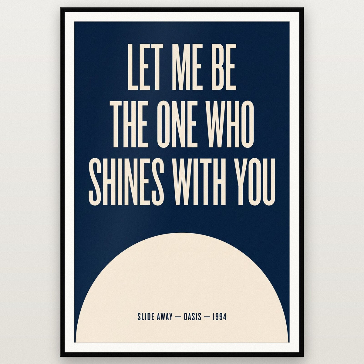 Let Me Be The One Who Shines With You Lyrics Print