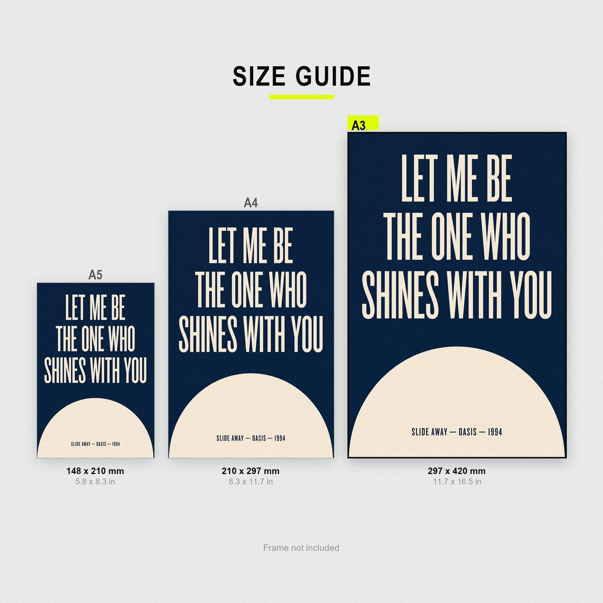 Let Me Be The One Who Shines With You Lyrics Print