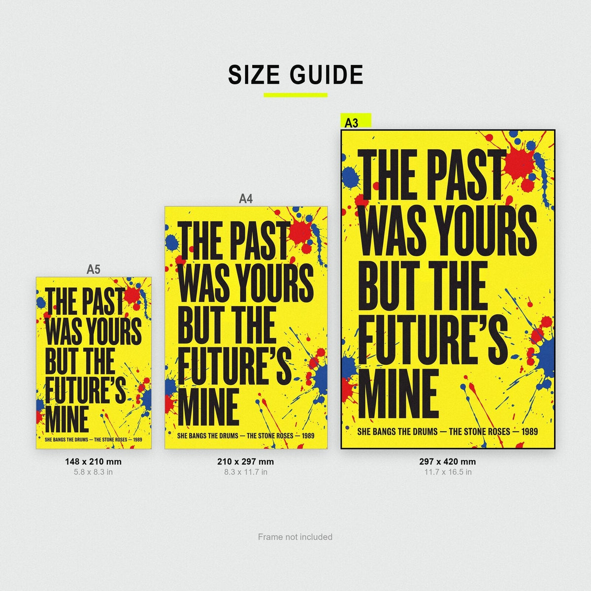 The Past Was Yours But The Future's Mine Lyrics Print