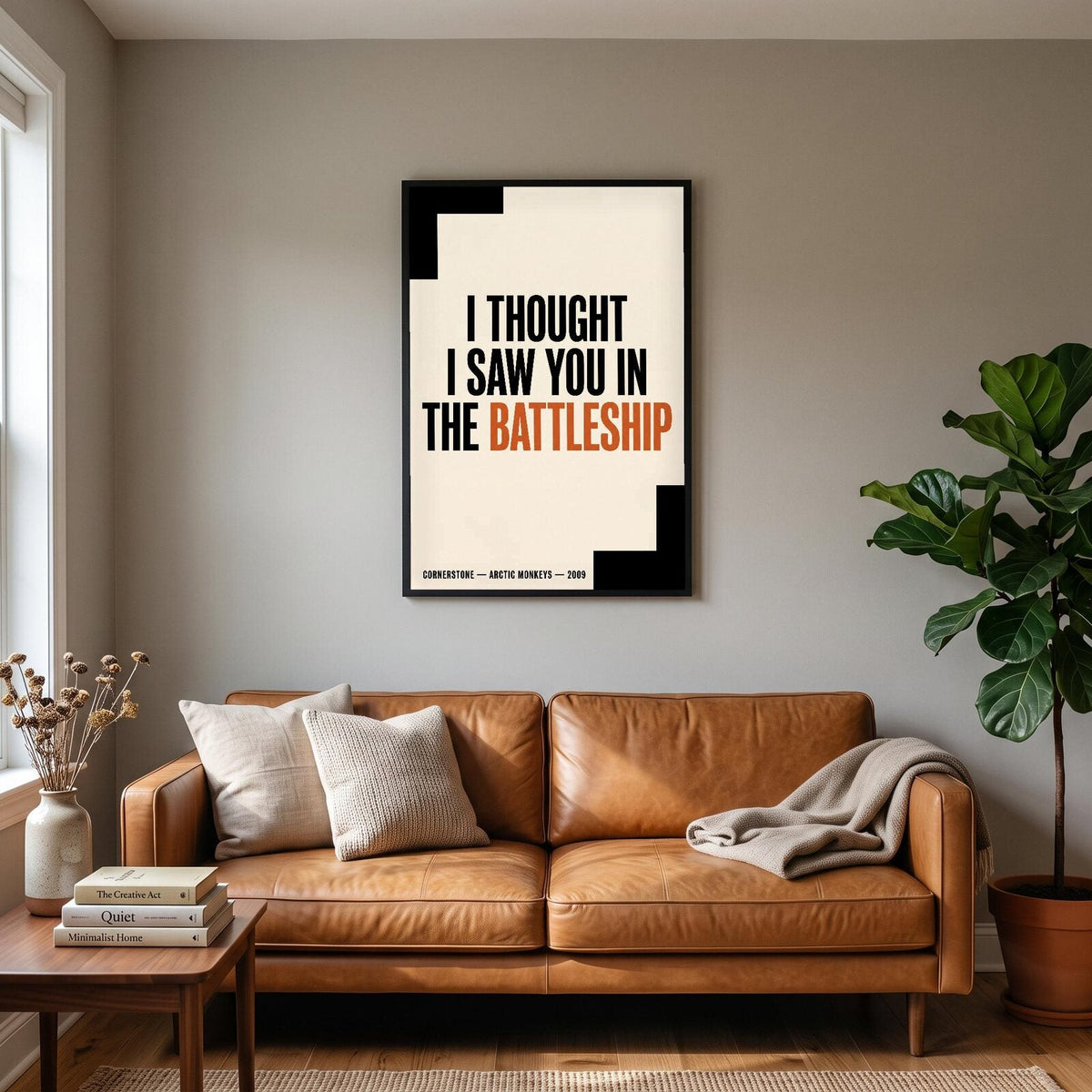 I Thought I Saw You In The Battleship Lyrics Print