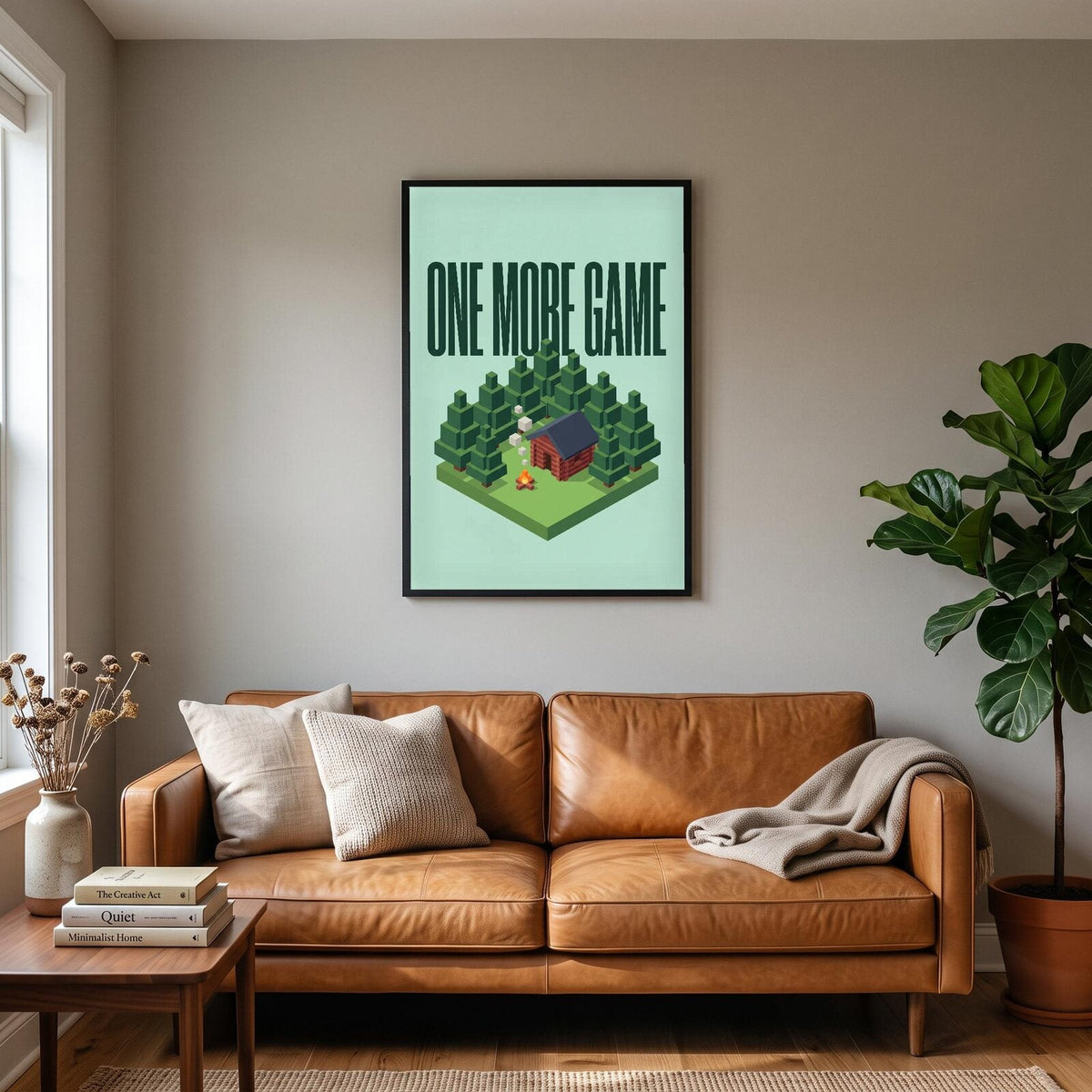 One More Game Gaming Art Print