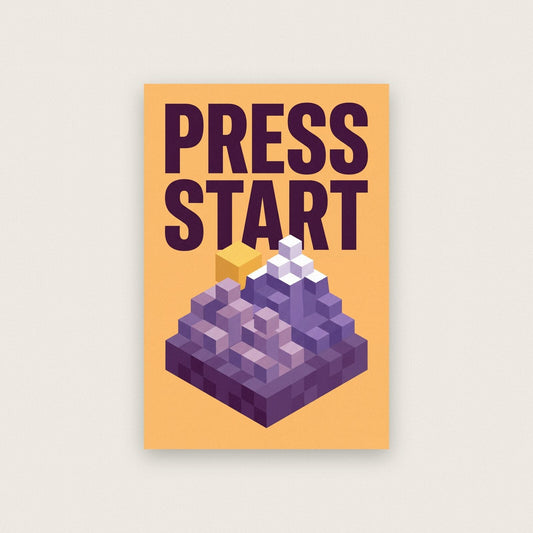 Press Start Gaming Art Print