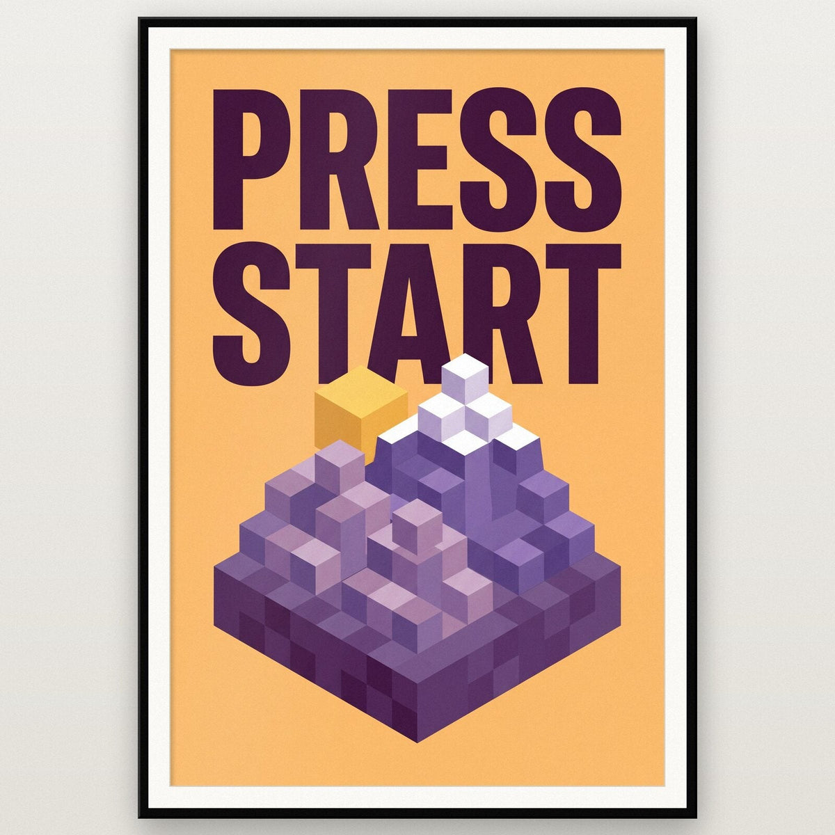 Press Start Gaming Art Print