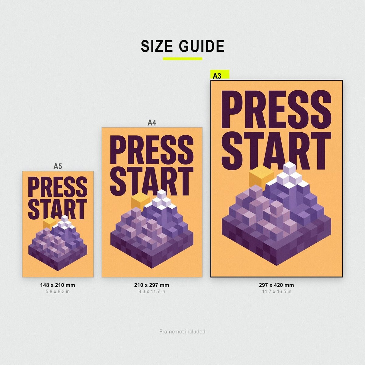 Press Start Gaming Art Print