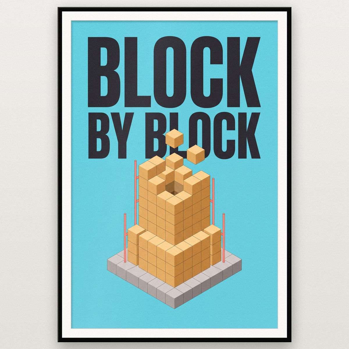 Block By Block Gaming Art Print