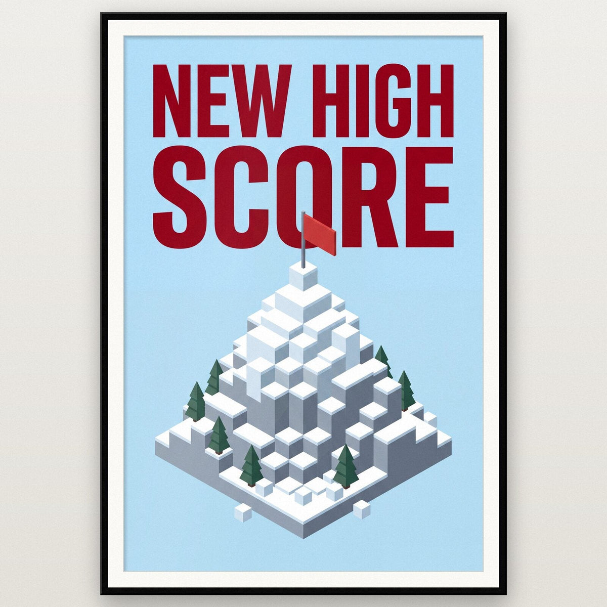New High Score Gaming Art Print