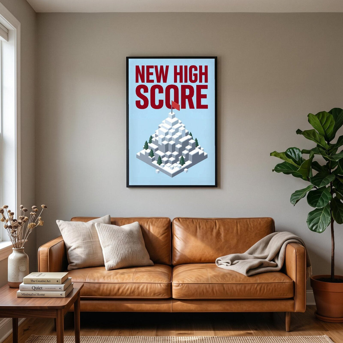 New High Score Gaming Art Print